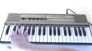 1985 Bontempi MusicPartner MS40 Portable Electric Farfisa Compact Organ [upl. by Laehpar124]