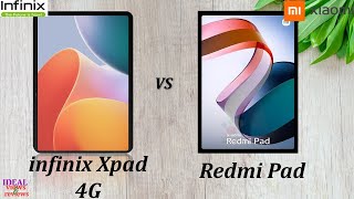 infinix Xpad 4G vs Xiaomi Redmi pad [upl. by Rimidalv790]