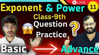 🔥Exponents and Powers😱 Class 8th Lec 11  Question Exponent Maths   Live  Harsh Bhaiya class10 [upl. by Biles223]