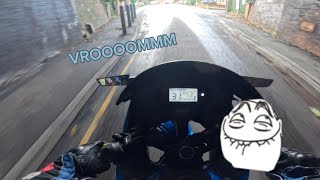 🏍️💨🏍️💨 Heading to Work GSXR 125 AKRAPOVIC  LXR 125 BLACK WIDOW 4K [upl. by Nnagrom]