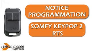 Comment programmer votre télécommande de portail SOMFY KEYPOP 2 RTS [upl. by Ayo]