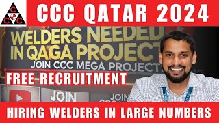 🔥 Urgent Hiring Multiple Welder Positions in Qatar  Join CCC for Mega Projects welder job [upl. by Iona241]