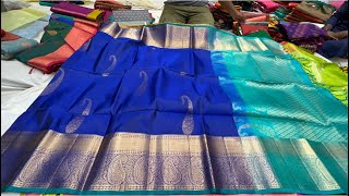 Chickpet Bangalore Silk sareesByrappa SilksSingle saree courier available [upl. by Sella]