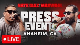 Diaz vs Masvidal WeighIn  Anaheim CA  FANMIO PPV [upl. by Nanci]