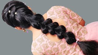 Different hairstyle for long hair 2019  Hairstyles for Party wedding function  Hairstyles girl [upl. by Heaps106]