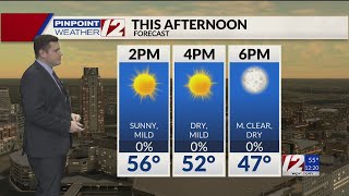 WPRI 12 Weather Forecast 111524 Red Flag Warning Today Dry Mild This Weekend [upl. by Noimad]