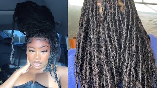 NITA DISTRESSED FAUX LOCS Very Detailed Tutorial [upl. by Anahahs]