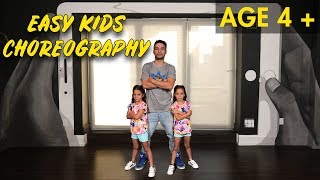 Easy Kids Choreography  Hip Hop Dance Tutorial AGES 4  MihranTV [upl. by Barstow]