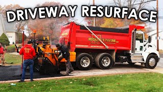 How To Pave Asphalt Driveway Resurface [upl. by Peltier]