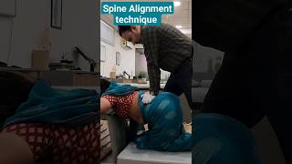 Spine Alignment technique chiropractic chiropractor wellness health backpain neckpain asmr [upl. by Alvina]