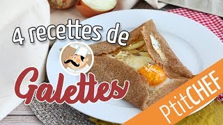 4 recettes de garnitures pour vos galettes bretonnes  Ptitchefcom [upl. by Minta432]