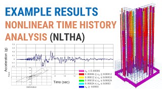 27  Example Results from Nonlinear Time History Analysis NLTHA  CSI ETABS and CSI PERFORM 3D [upl. by Mosenthal]