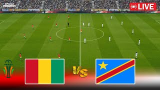 🔴 Guinea vs DR Congo  LIVE  Africa Cup of Nations Qualifiers  Full Match  PES Game Simulation [upl. by Solon]