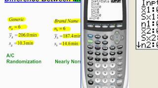 Quick Example  Confidence Interval for Diff Between Means [upl. by Ardiedak413]