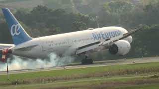 Air Europa Boeing 7878 Dreamliner ECMPE landing at Zurich Airport [upl. by Fatima]