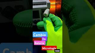 Cambio de bateria Micrologix1100 [upl. by Robson]