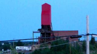 Demolition of the South Main headframe [upl. by Aihtenak]