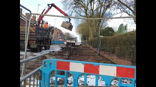 chaos in burslem as burst water pipe brings town to gridlock [upl. by Nidya]