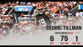 Cedric Tillman  Cleveland Browns  vs Chargers 110324  Highlights [upl. by Jania213]