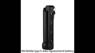 Water Bottle EBike Battery 36V 116ah Black Kettle Electric Lithium Replacement Battery With 42V 2A [upl. by Rostand]