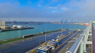 Zeebrugge Belgium Cruise Port amp Sailaway  Cruisepier Zeebrugge [upl. by Nawuj]