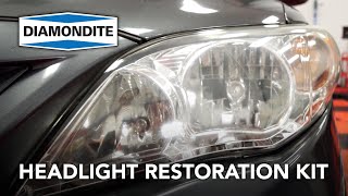 Quickly and Easily Clean Headlights with the Diamondite Headlight Restoration Kit [upl. by Ingrim]