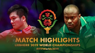 Fan Zhendong vs Aruna Quadri  2019 World Championships Highlights R32 [upl. by Bik]