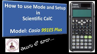 How to use Mode and Setup in Fx991ES Plus 2nd Edition  Mode  Setup  Engineering CalC [upl. by Gaye803]