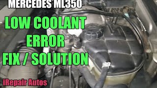 Mercedes Coolant Level Sensor Diagnostics and Replace  DIY  iRepair Autos [upl. by Eatnhoj]