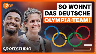 Exklusive Einblicke So sieht das Olympische Dorf von innen aus  Vlog  sportstudio [upl. by Assirralc]