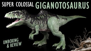 Mattel ® Jurassic World ™ Dominion  XXL Super Colossal Giganotosaurus  Unboxing amp Review [upl. by Samalla161]