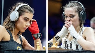 ✅ La Partida de Ajedrez más VIRAL en CHESSBOXING entre Dina Belenkaya y Andrea Botez [upl. by Notgnimer284]