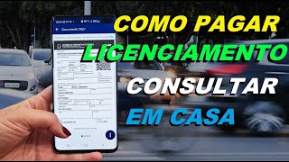 como pagar consultar documento licenciamento do veiculo 2022 2023 [upl. by Navac859]