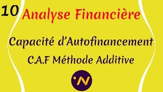 10 Analyse financière CAF La Capacité d’autofinancement Méthode Additive et soustractive [upl. by Retep202]