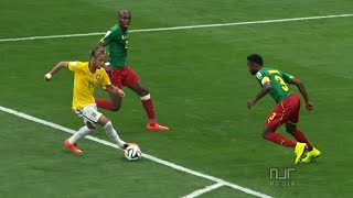 Neymar vs Cameroon – 2014 World Cup  Group Stage  NEYMARS BRACE SECURED BRAZIL AS GROUP LEADERS [upl. by Laveen]