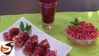 Come fare il succo di melograno spremuta in pochi passaggi  ricette di cucina pomegranate juice [upl. by Notnilk]