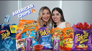 American Chips MEXICANAS PROBANDO PAPITAS AMERICANAS [upl. by Fisken928]