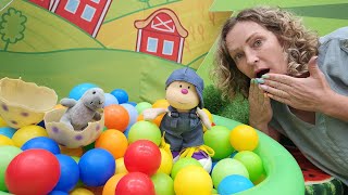 Spielzeugvideo für Kinder  Hans geht Angeln  Spielspaß mit Nicole  Das DinoEi [upl. by Sherm]