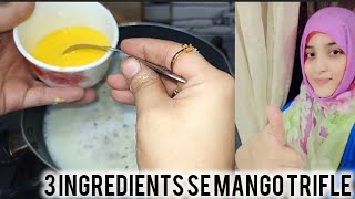 Mango Trifle Delight Recipe By Hirafarhan Easy And Quick Recipe 🥭 [upl. by Anuahs]