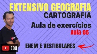 Extensivo Geografia Cartografia Geografia  Questões para o ENEM [upl. by Ayotaj109]