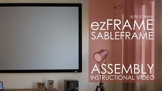 StepbyStep Assembling Your Elite Screens ezFrame or SableFrame Screen [upl. by Ladnyc]