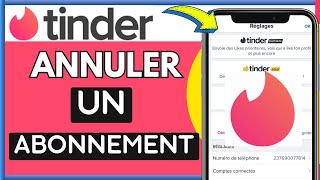 Comment Annuler Abonnement Tinder  Se Désabonner Tinder Gold  Très Facile [upl. by Eyr]