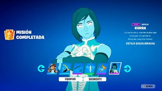 Como CONSEGUIR la SKIN de KORRA RÁPIDO en FORTNITE 🎁 MISIONES de KORRA FORTNITE [upl. by Jem]