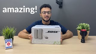 These speakers sound AMAZING  Bose Companion 20 Unboxing [upl. by Ferrick]