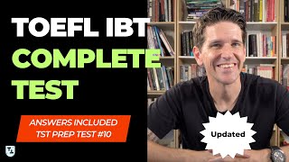 TOEFL iBT Full Mock Test with Answers 10 [upl. by Nesnah]