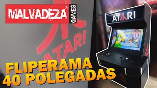 Fliperama Atari Preto Fosco 40quot [upl. by Dagney]