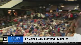 World Champs The Rangers win the World Series in Game 5 [upl. by Dey196]