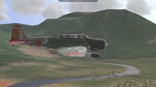 IL2 Sturmovik 2001  B5N2 Kate  Torpedo attack in Pearl Harbour [upl. by Flanna]