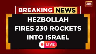 IsraelIran War LIVE Updates Hezbollah Fires Over 230 Rockets Into Israel Israel To Retaliate [upl. by Tabbi]