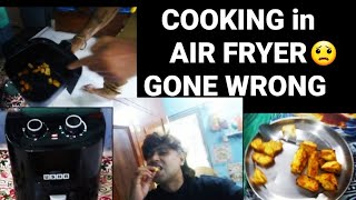 FIRST TIME COOKING IN AIR FRYER GONE WRONG 🔥🔥 [upl. by Aikyn94]